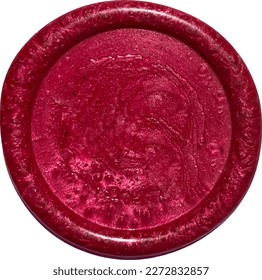 red wax seal vector high resolution for premium certification, letter, invitation, luxurious