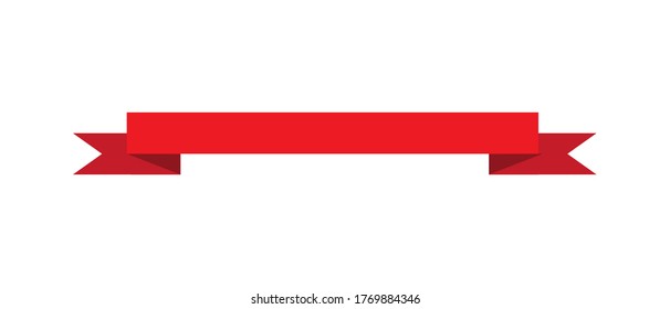 Ilustración vectorial de cinta web roja aislada.