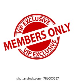 Red Web Seal Members Only - VIP Exclusive