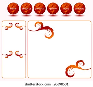 Red website template