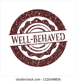 Red Well-behaved rubber grunge seal