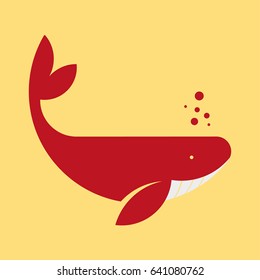 Red whale Logo/Icon
