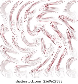 Red and white abstract background