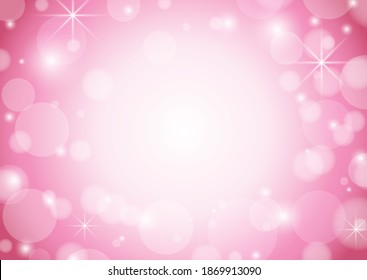 arrière-plan rouge et blanc abstrait avec flou et étoiles - image vectorielle