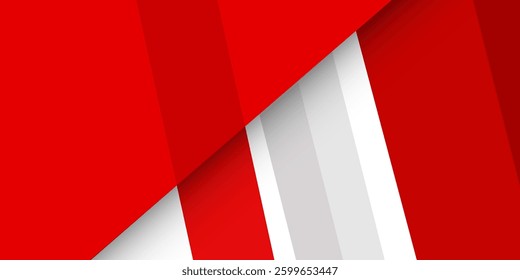 red and white abstract background for business corporate banner design