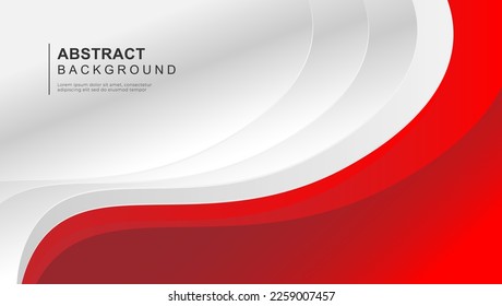 Fondo abstracto rojo y blanco con espacio de copia para texto.