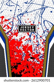 RED WHITE ABSTRACT BACKGROUND FOR FULL SUBLIMATION JERSEY