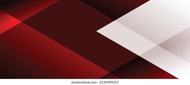 Red and white abstract background. Geometric red and white color and texture. Red abstract background. Suit for banner, postcard, screensaver, poster, cover, etc.