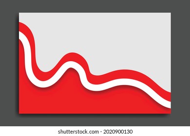 Abstrakter roter und weißer Hintergrund. Großer Hintergrund für Computer, Banner, Web, Flyer, soziale Medien, Verkaufsvorlage, Cover etc.