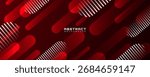 Red white abstract background overlap layer on dark space with rounded lines effect decoration. Modern graphic design element diagonal style concept for web banner, flyer, card, or brochure cover