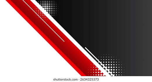 O fundo abstrato branco vermelho sobrepõe a camada no espaço brilhante com a decoração de efeito de linhas diagonais. Conceito de estilo de recorte de elemento de design gráfico moderno para banner da Web, folheto, cartão ou capa de folheto