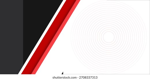Capa de superposición de fondo abstracto blanco rojo en espacio brillante con decoración de efecto de líneas diagonales. Concepto moderno del estilo del recorte del elemento del Diseño gráfico para el Anuncio del Web, el volante, la tarjeta, o la cubierta del folleto