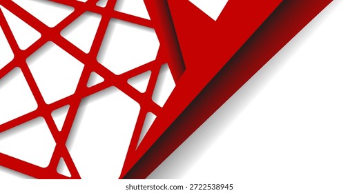 Fundo abstrato vermelho e branco para slide de fundo etc