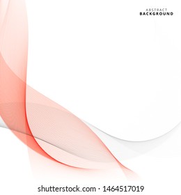 Red White Abstract Background. Wave Background. Vector Illustration 