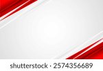 Red and white abstract corporate background. Vector illustration. Graphic concept for your design