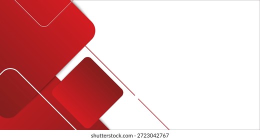 Red and white abstract corporate background