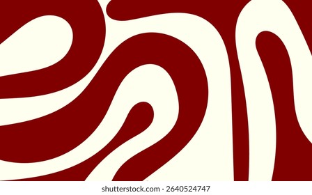 Red and White Abstract Fluid Shapes Background: Captivating Curvy Design for Modern and Creative Projects, Elegant Flowing Lines, Contemporary Art, and Stylish Visuals