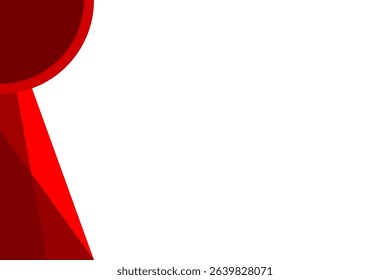 Red and White Abstract Geometric Background