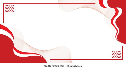 Fondo simple abstracto blanco rojo