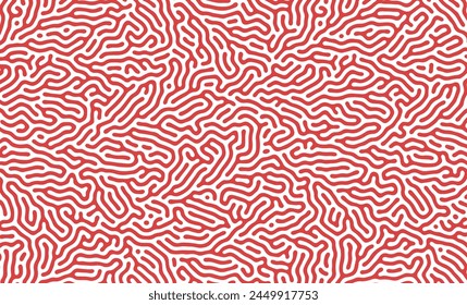 Red and white Abstract Turing Pattern Background