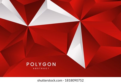 Fondo geométrico vectorial abstracto rojo y blanco, diseño de textura abstracta moderno, BG abstracto se puede utilizar en diseño de portada, diseño de libros, fondo de sitio web, portada de CD, publicidad.