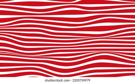 Red white abstract wave moving background.