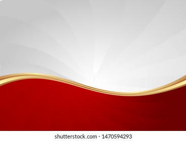 red and white abstract wavy background