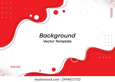 red and white backgroud, liquid backround with red and wihite color Vector Template EPS 10