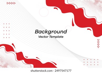 red and white backgroud, liquid backround with red and wihite color Vector Template EPS 10