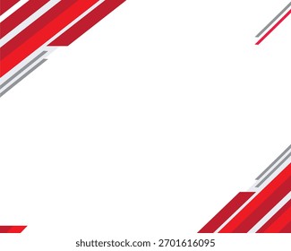 Fundo vermelho e branco para designs de certificado, realização e banner