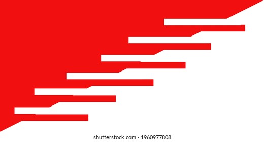 fondo rojo y blanco con líneas encantadoras