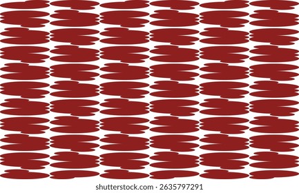 fundo vermelho e branco, fundo branco, design para impressão de tecido como padrão repetido, cor-de-rosa vermelho oval círculo coluna vertical