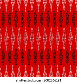 red and white background with geometric design
