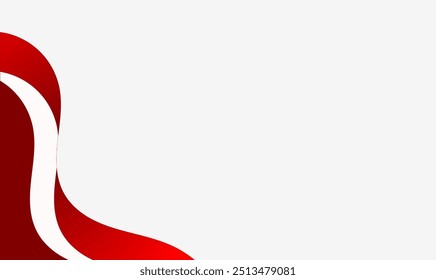 Red and white background, Indonesian Independence Day celebration.