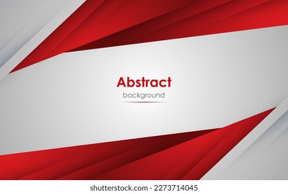red white background overlap dimension grey vector illustration message board for text and message design modern website