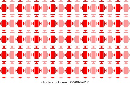 red and white background, Red and pink square and triangle, block, repeat seamless pattern design for fabric print design or wallpaper or paper wrap print