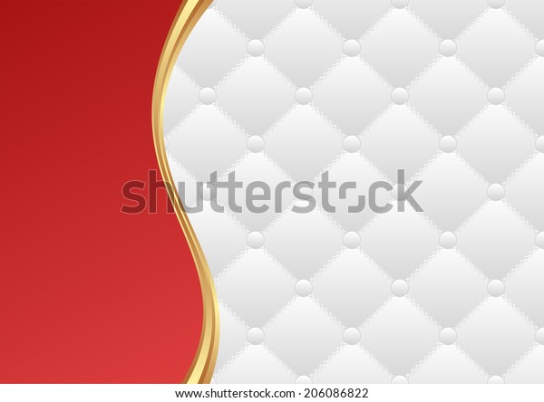 red and white\
background with quilted\
pattern