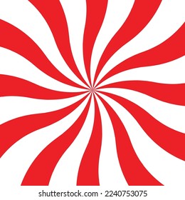 Red and white background with stripes in the center. Vector illustration