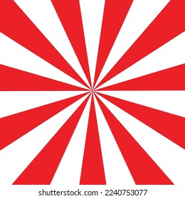 Fondo rojo y blanco con rayas en el centro. Ilustración del vector