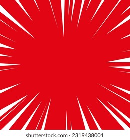 Red White Background With Sunburst