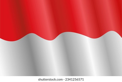 red and white background symbol of the state of Indonesia