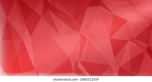 Fundo Vermelho, Branco Com Padrão Triângulo, Vetor, Ilustração