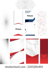 Red and White Background Vector Design