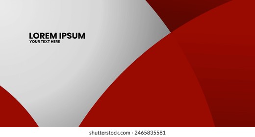 A red and white background with the words written in black. The image is meant to convey a sense of creativity and freedom, as the red and white colors are bold and eye-catching