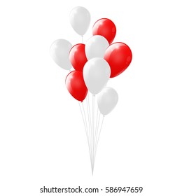 195,393 Red and white balloons Images, Stock Photos & Vectors ...