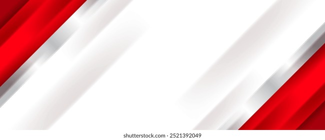 red  and white banner background with diagonal stripes. great for business corporate design