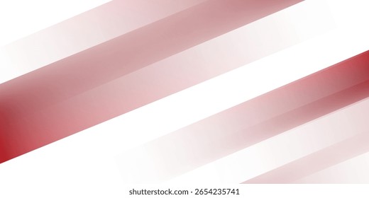 Fondo de Anuncio rojo y blanco con rayas diagonales. Vector 10.
