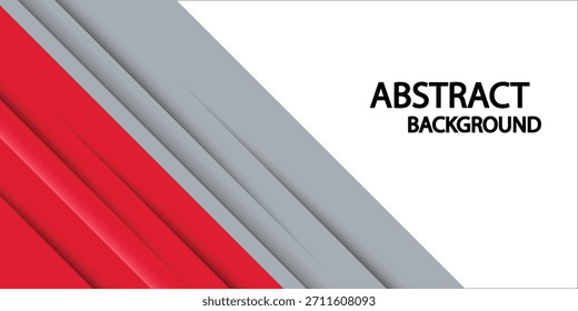 red and white banner background with diagonal stripes