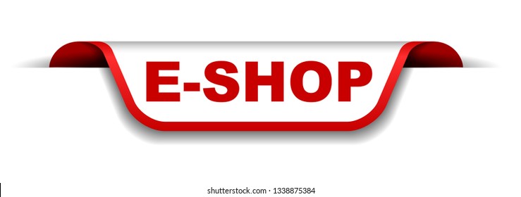 red and white banner eshop