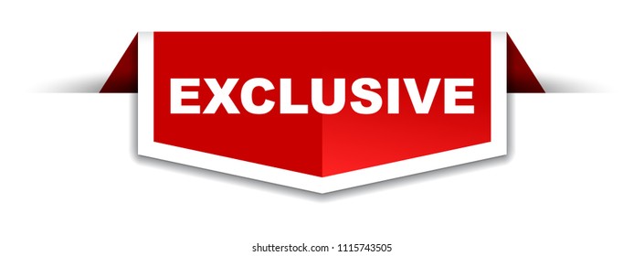 red and white banner exclusive